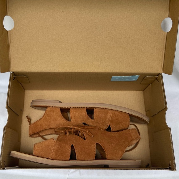 New in box. Toms Gladiator Suede Sandals. Size 6.5 - Picture 2 of 5